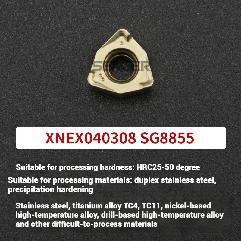 1054-90 degree fast feed WNE heavy cutting MFWN right angle milling cutter shank WNMU040304 double-sided hexagonal milling cutter blade Shandong Denso Pricision Tools Co.,Ltd.